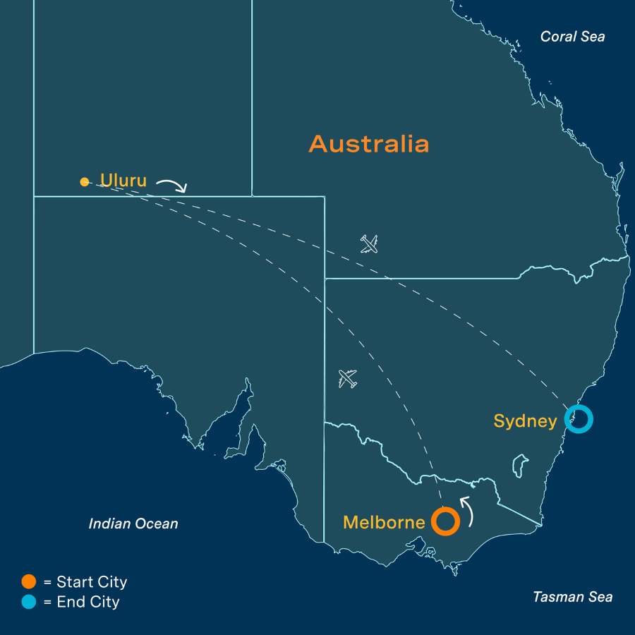 Australia & Sydney Mardi Gras Maps-Itinerary-08