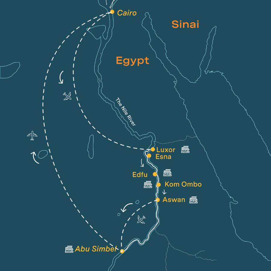Treasures of Egypt Maps-Itinerary-06